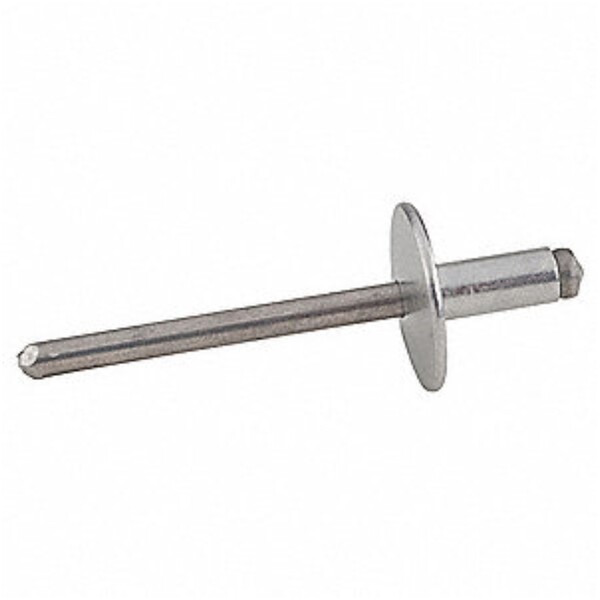 CF-AD43BSLF POP AD43BSLF Open End Blind Rivet; 1/8 Inch (0.125 Inch), (0.126 - 0.187 Inch Grip), Large Flange